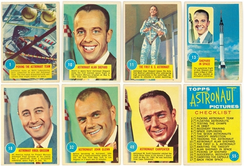 1963 Topps "Astronauts" Complete Set (55)